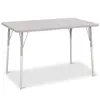Berries® Driftwood Gray Top Activity Tables, Rectangle 30" X 48", Adult Height-Gray
