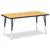 "Jonti-Craft® Oak Top Activity Tables, Rectangle 30"" x 48"", Elementary 15"" - 24"""