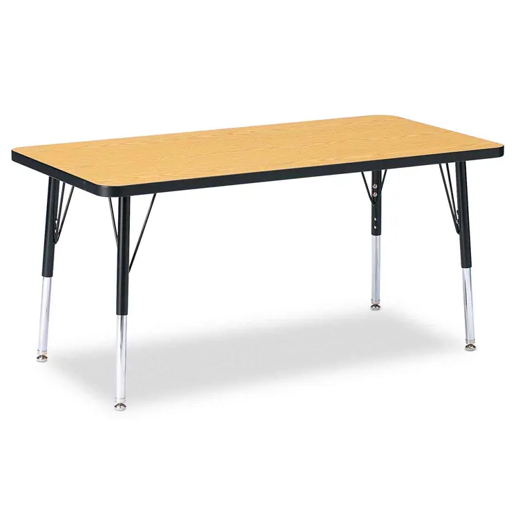 Jonti-Craft® Oak Top Activity Tables, Rectangle 30" x 48", Elementary 15" - 24"