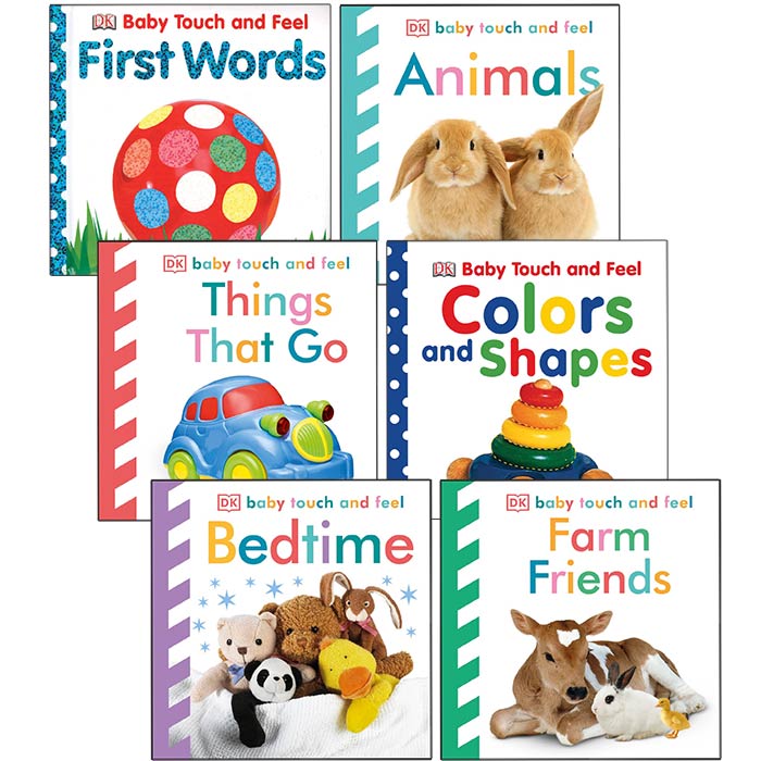 كتب لمسية أطفال 6 قطع