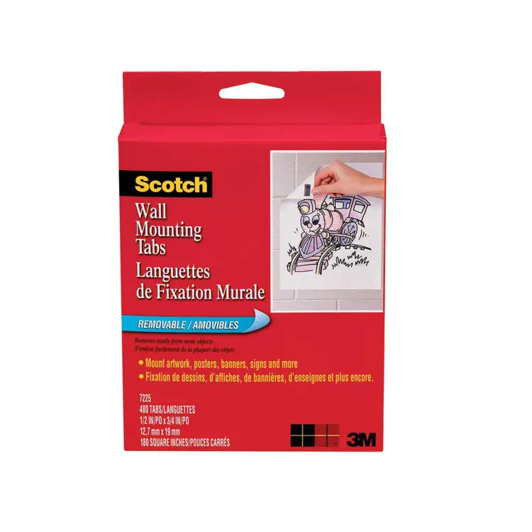 3M™Scotch® Wall Mounting Tabs, 480 Tabs