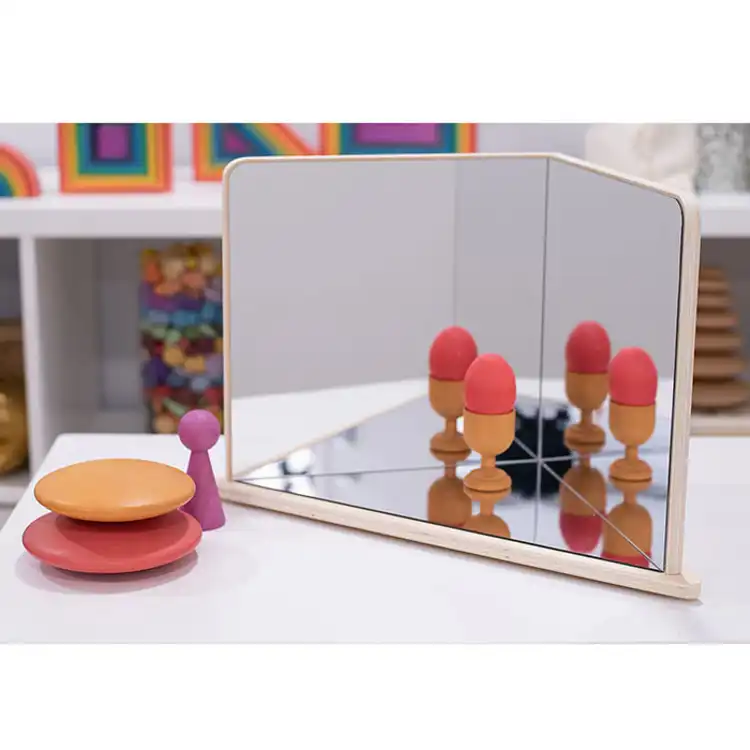 Hand Held Wooden Mirror – ® EU Hand Held Wooden Mirror – ® EU