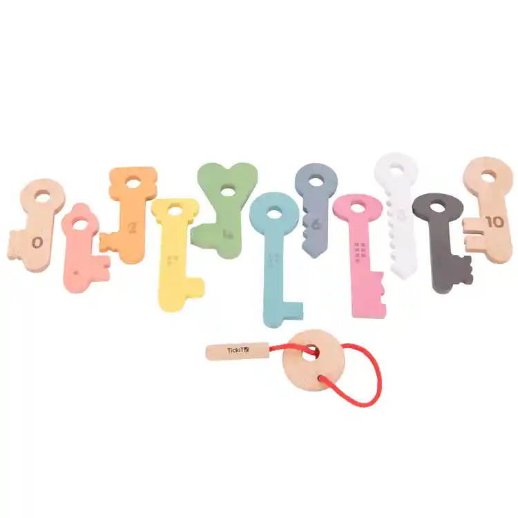 Rainbow Wooden Keys