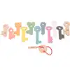 Rainbow Wooden Keys