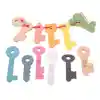 Rainbow Wooden Keys