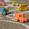 Rainbow Wooden Vehicles
