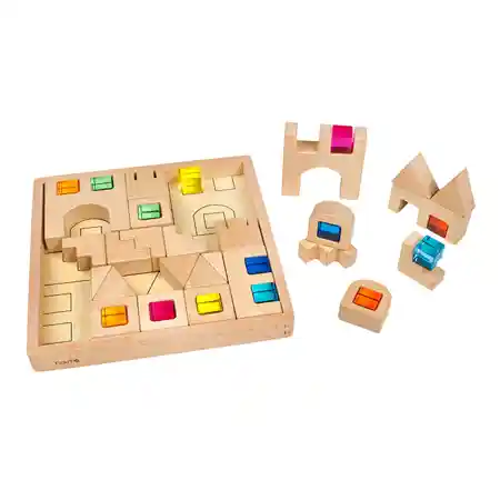 Wooden Building Gem Blocks