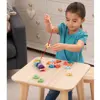 Rainbow Wooden Lacing Shapes