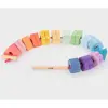 Rainbow Wooden Lacing Shapes