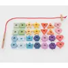 Rainbow Wooden Lacing Shapes