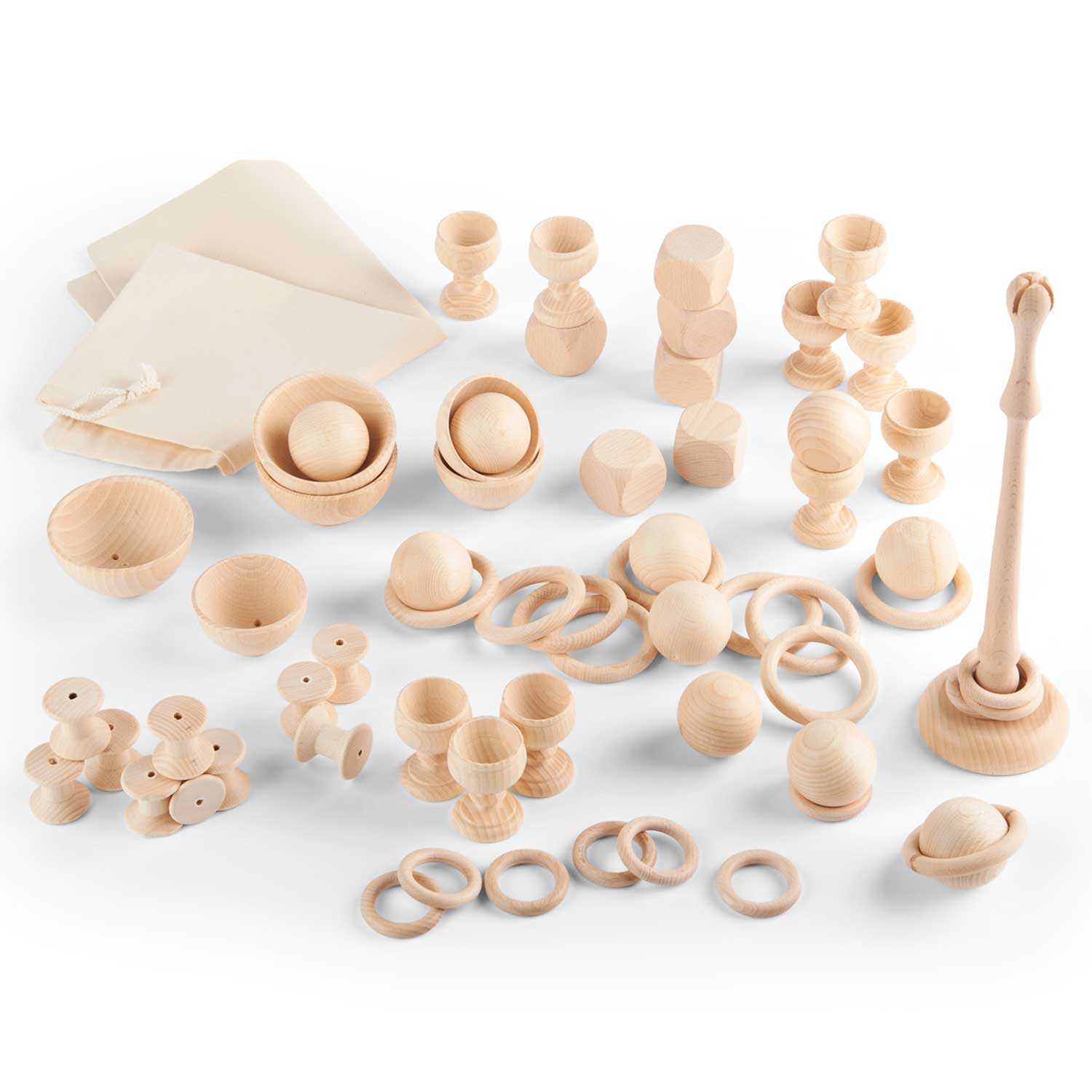 Heuristic Starter Play Set, 63 Pieces