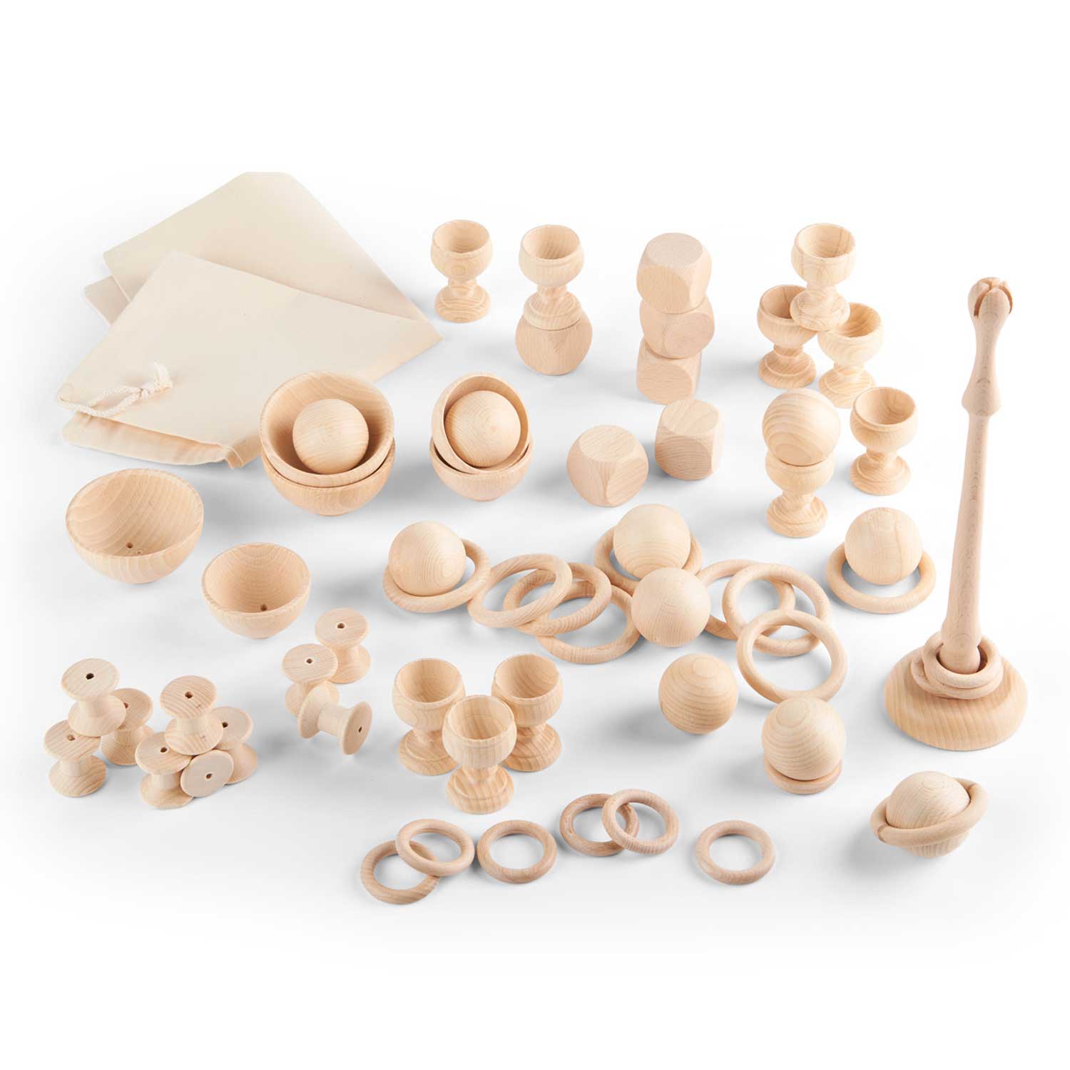 63 Pieces Heuristic Play Starter Pack 