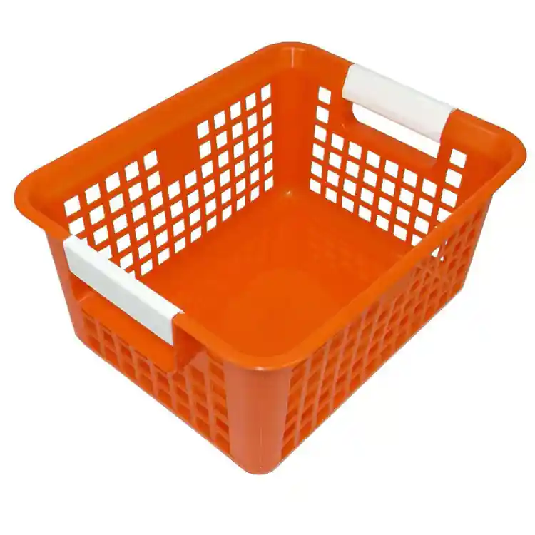 Large Book Basket, Orange