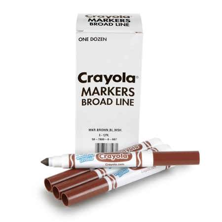 Crayola® Washable Broad Line Marker Refills, Brown