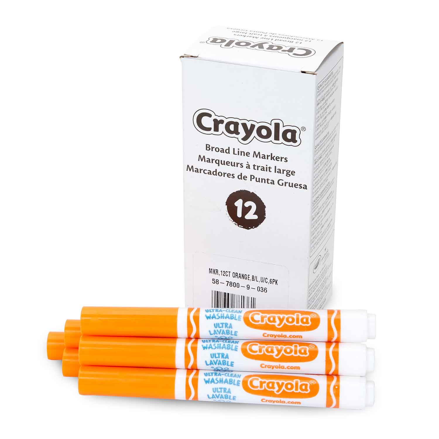 Orange Crayola Fine Line Marker Set of 5 or 10 