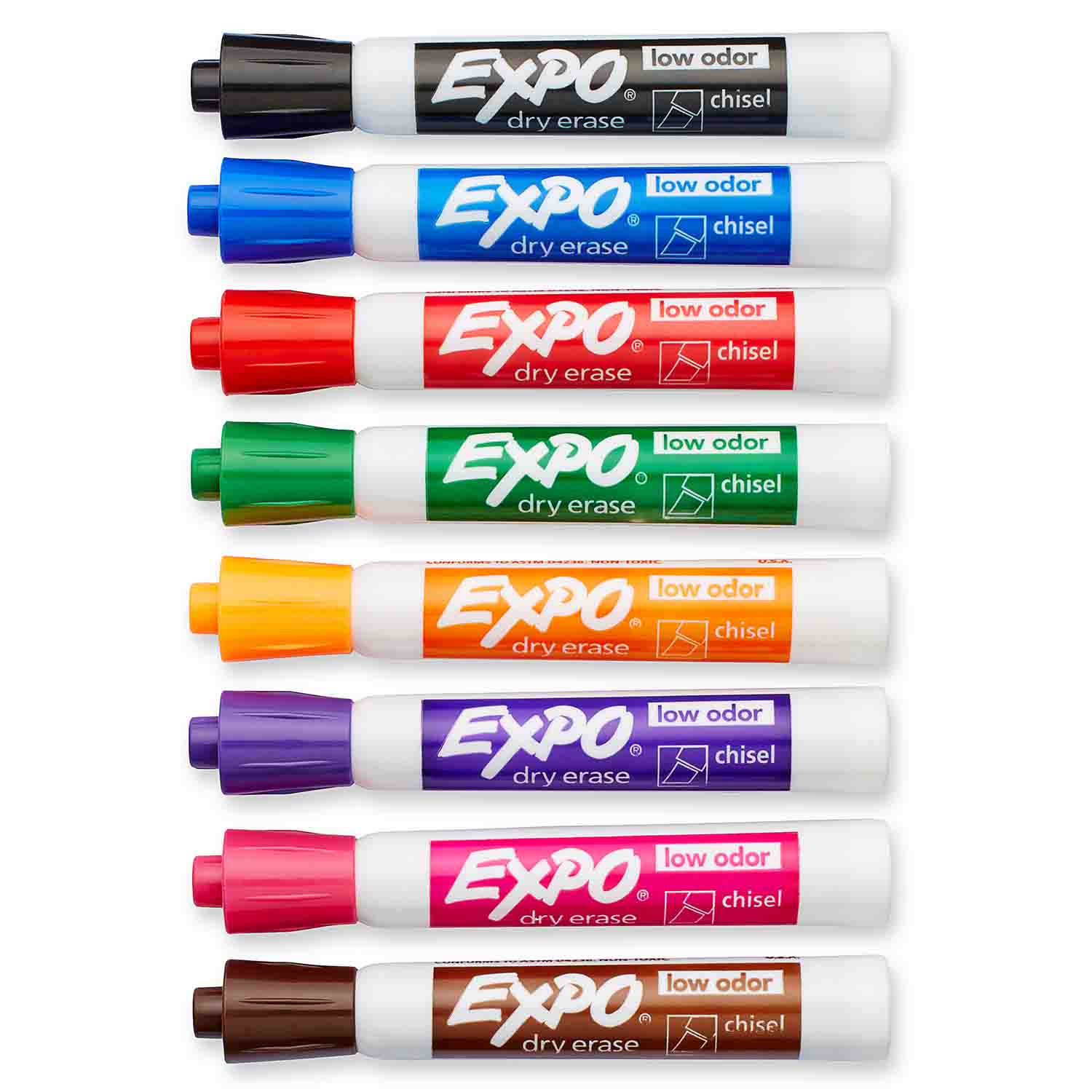 Expo Low Odor Dry-Erase Markers, 8 Color Set | Becker's School Supplies
