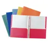 Economy E-Z 2-Pocket Folders, Assorted Colors