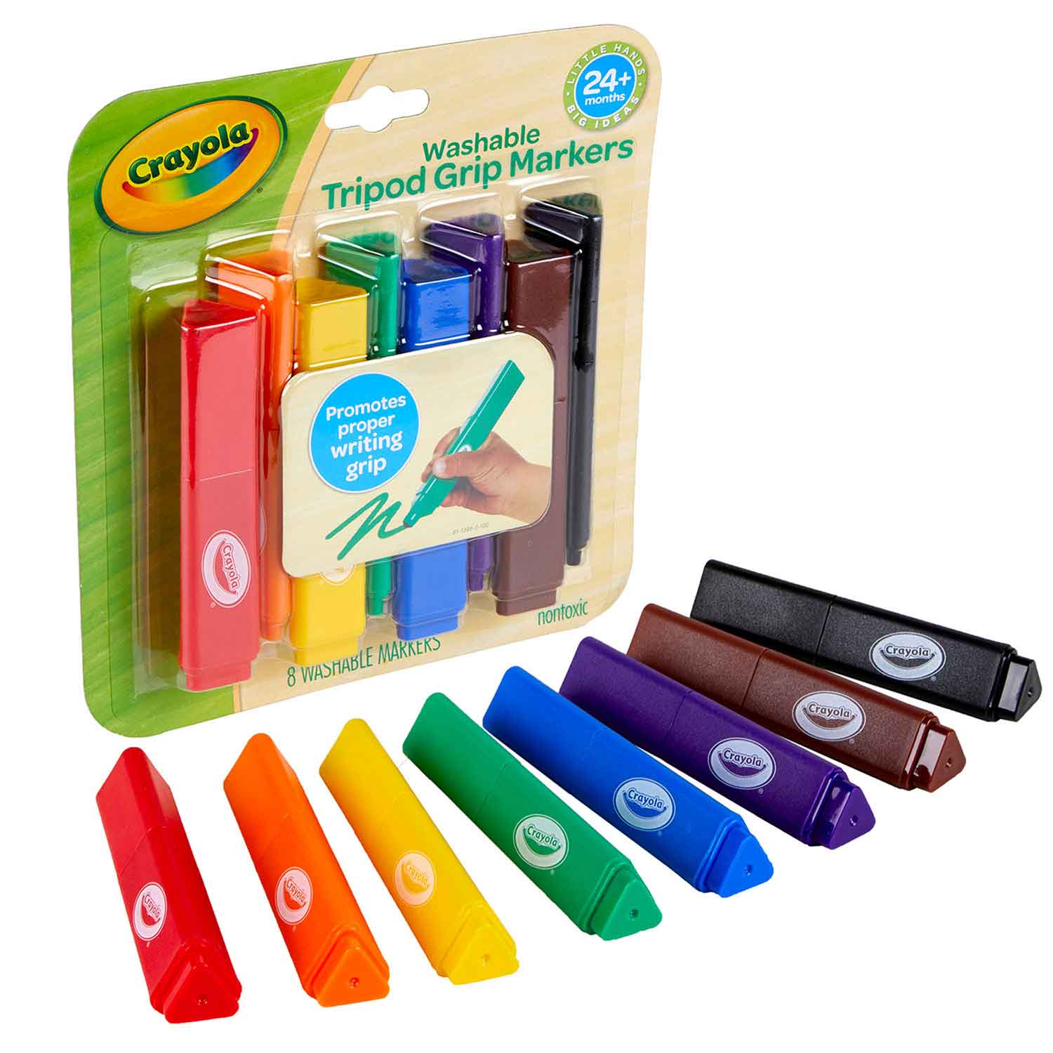 My First Crayola™ Washable Tripod Grip Crayons