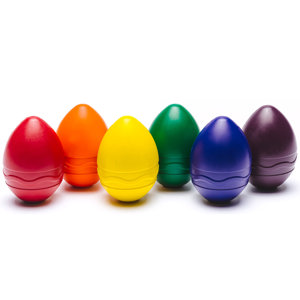 Crayons Crayola En Forme D'œuf Pour Tout-petits - Lot De 12, Ergonomiques Pour Paume, Lavables Et Non Toxiques - À Partir De 12 Mois