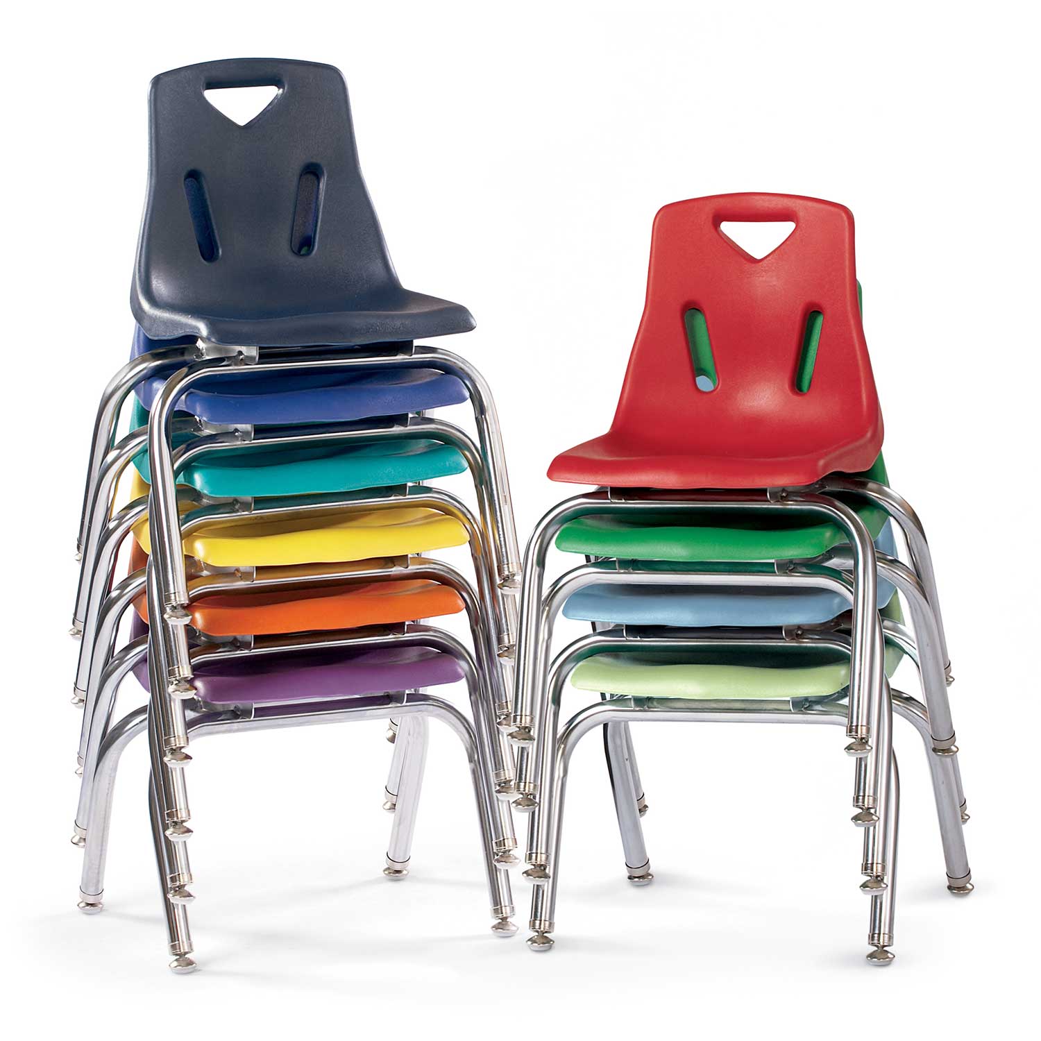 Berries® Plastic Chairs with Chrome Legs