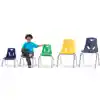 Berries® Plastic Chairs with Chrome Legs