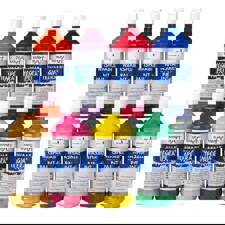 Washable Glitter Paint, Set of 9