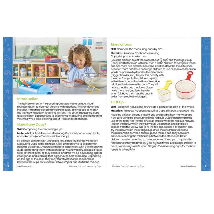 Rainbow Fraction Measuring Cups