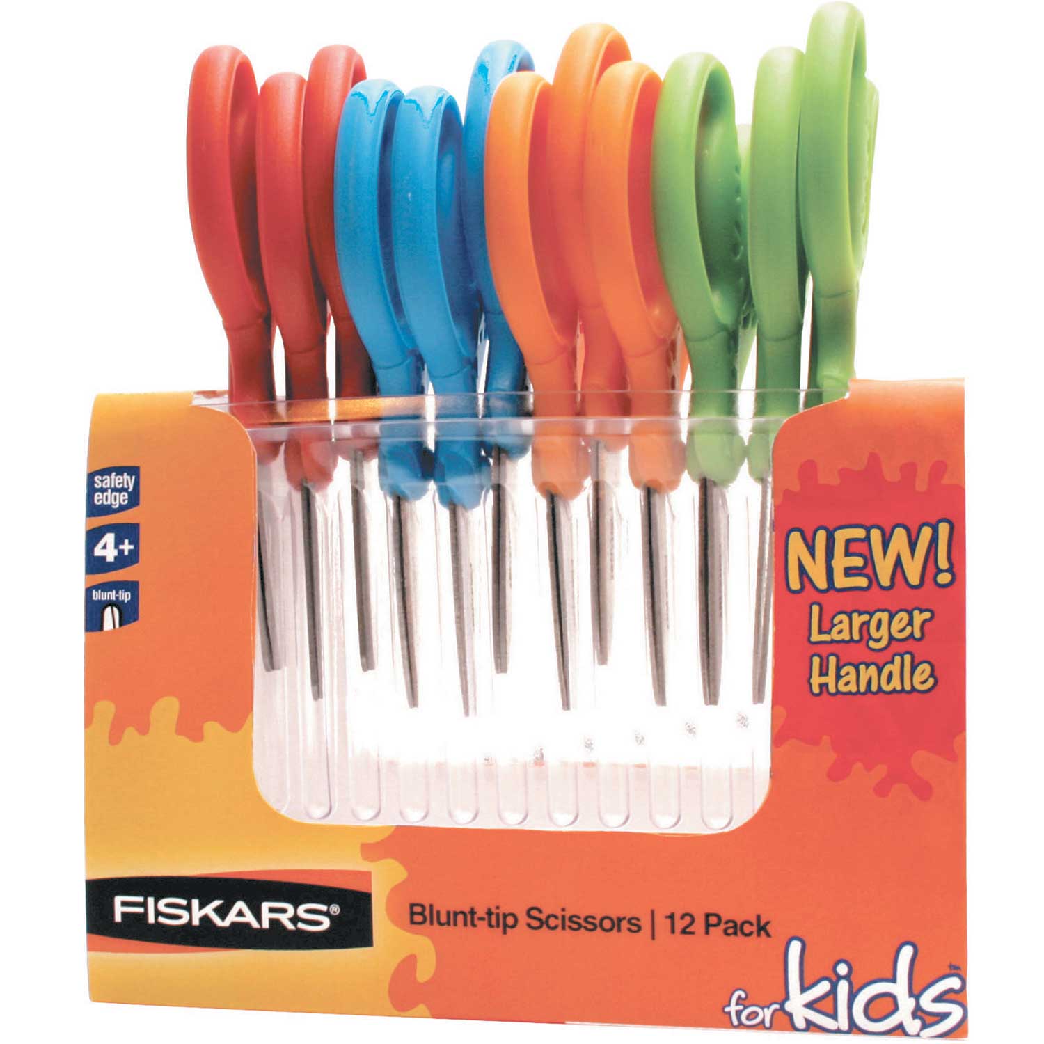 Fiskars 5 inch Blunt Tip Kids Scissors Classpack, 12 Pack