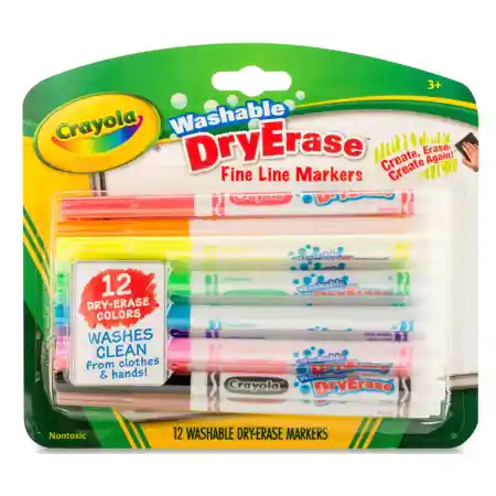 Crayola® Washable Dry-Erase Markers, 12 Ct