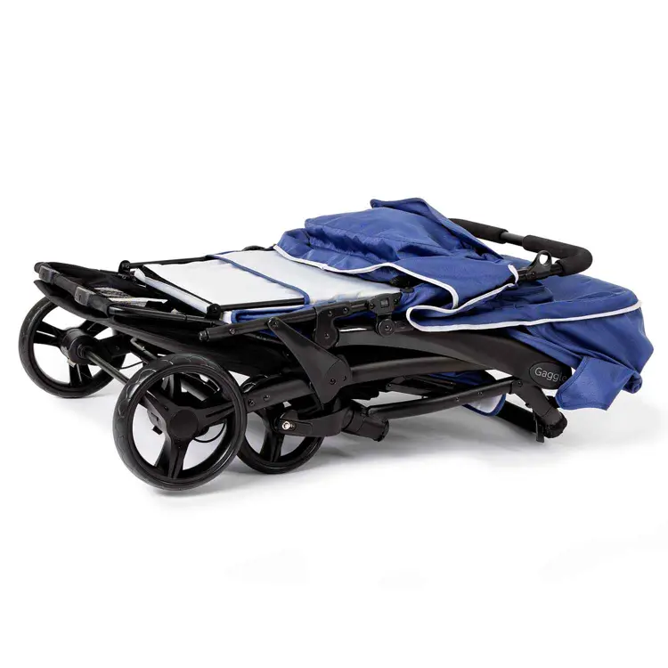 Gaggle® Odyssey™ Quad Stroller, Navy/Gray