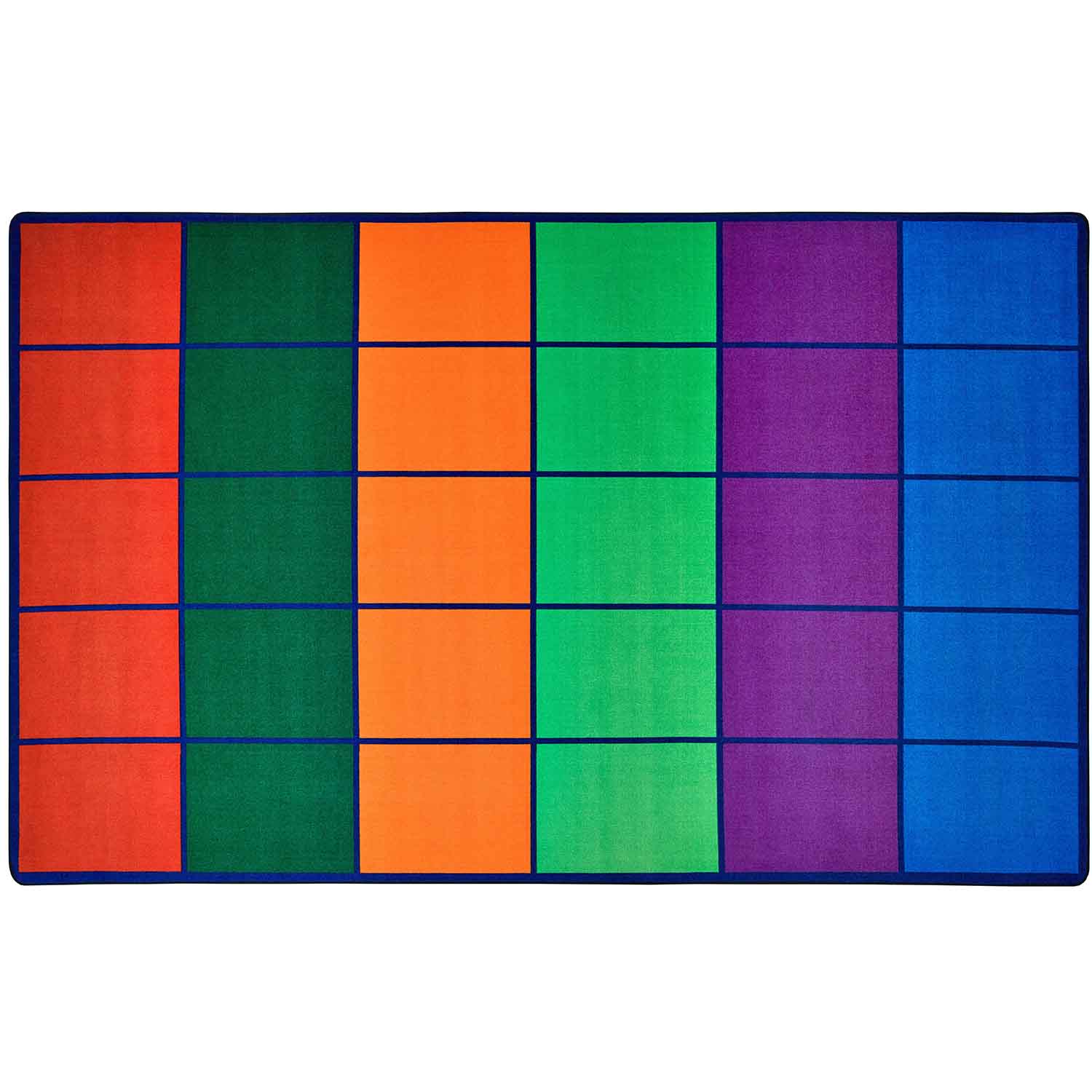 Colorful Rows Seating Classroom Rug Becker's School Supplies