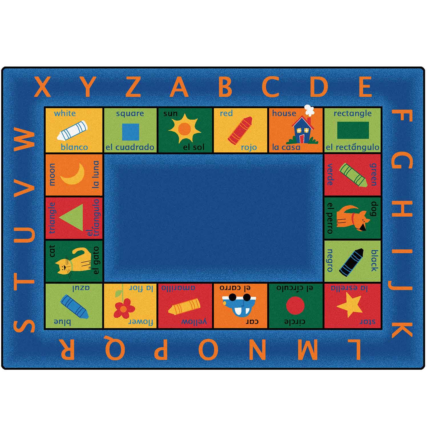 Bilingual Circletime Classroom Rug Becker's School Supplies