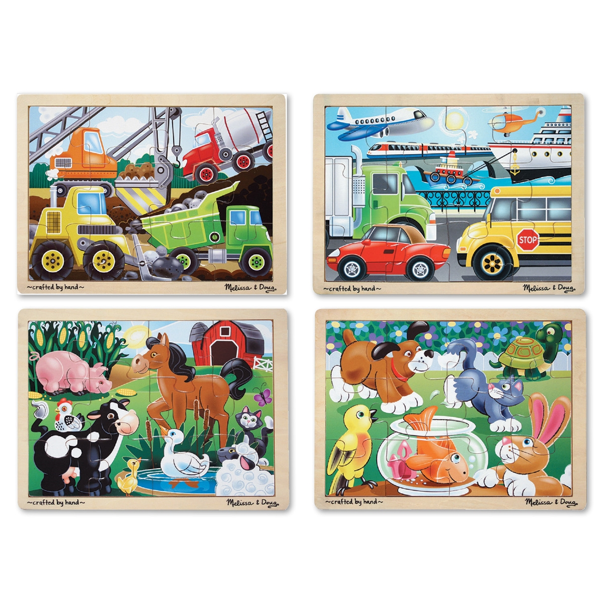 melissa and doug wooden shape puzzle