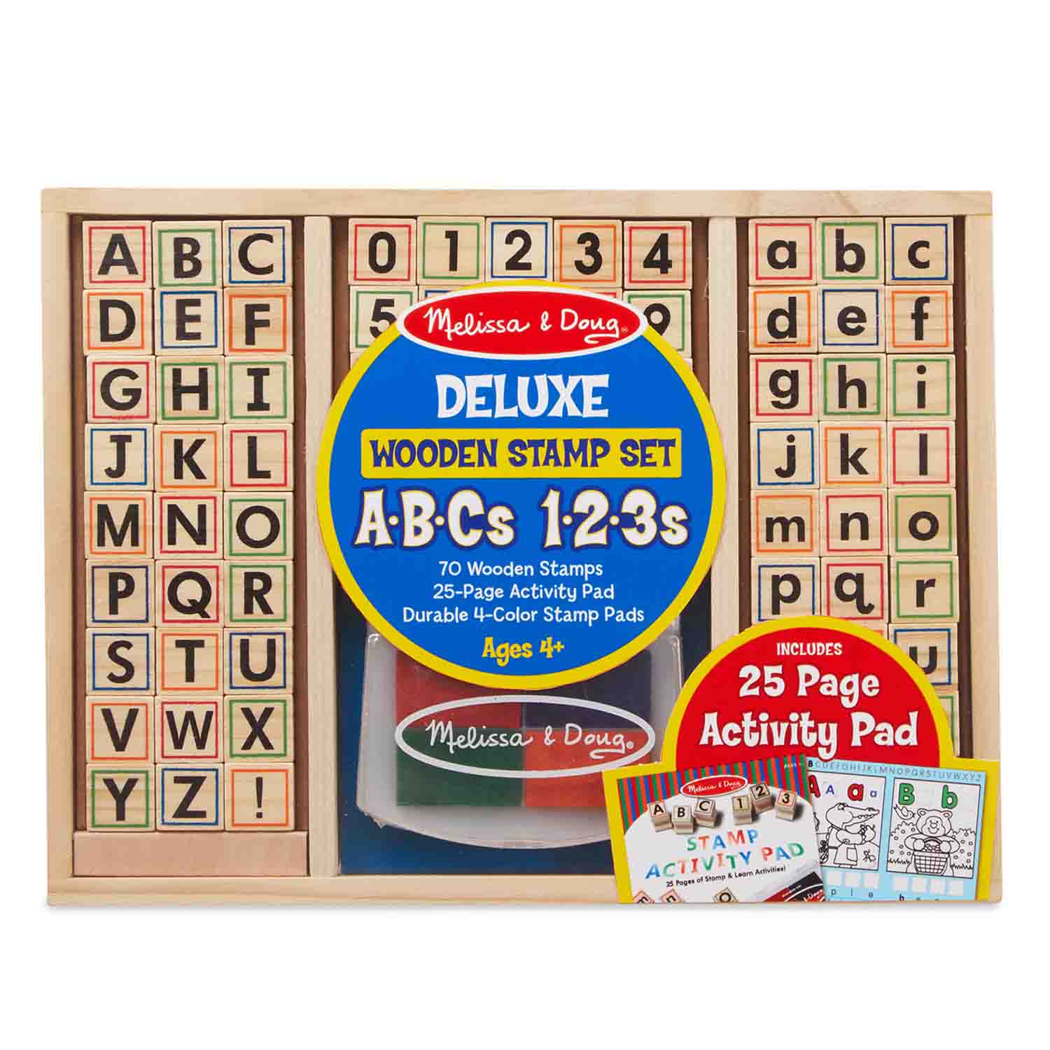 melissa and doug wooden stamp set alphabet