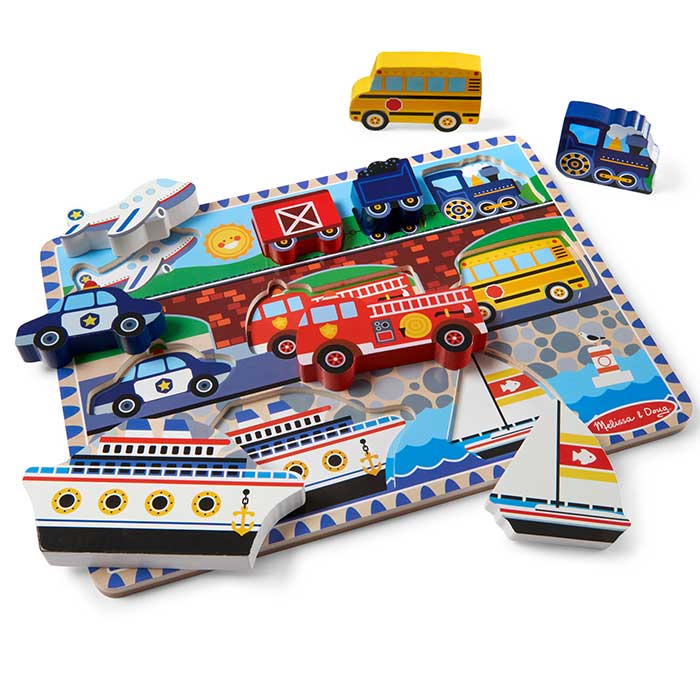 Melissa & Doug® Vehicles Chunky Puzzle Becker's School Supplies