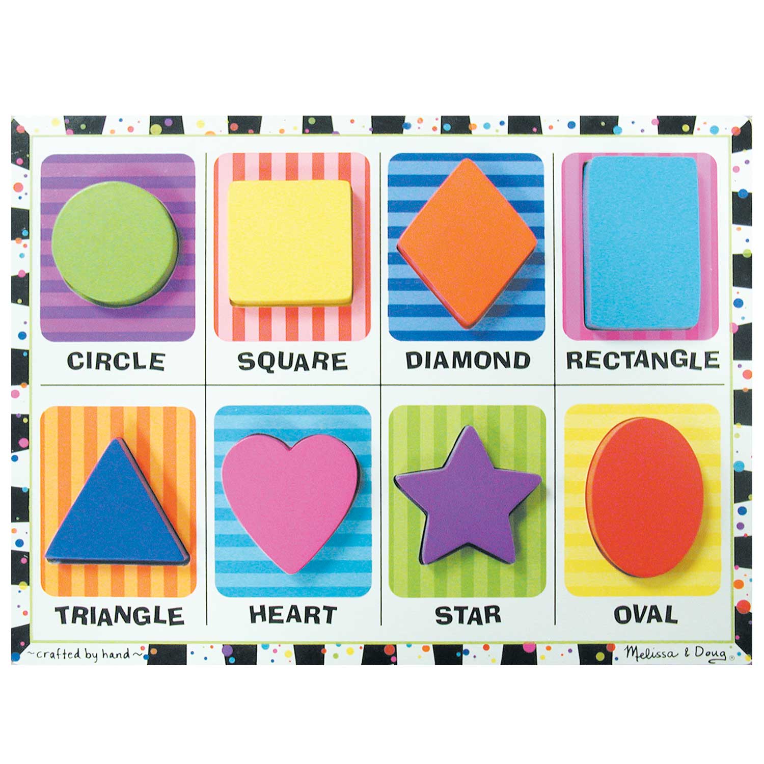 melissa and doug geometric shapes puzzle