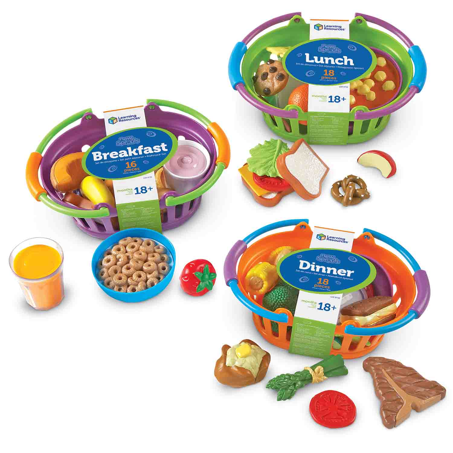 Sprouts™ Breakfast, Lunch & Dinner Baskets Becker's School Supplies