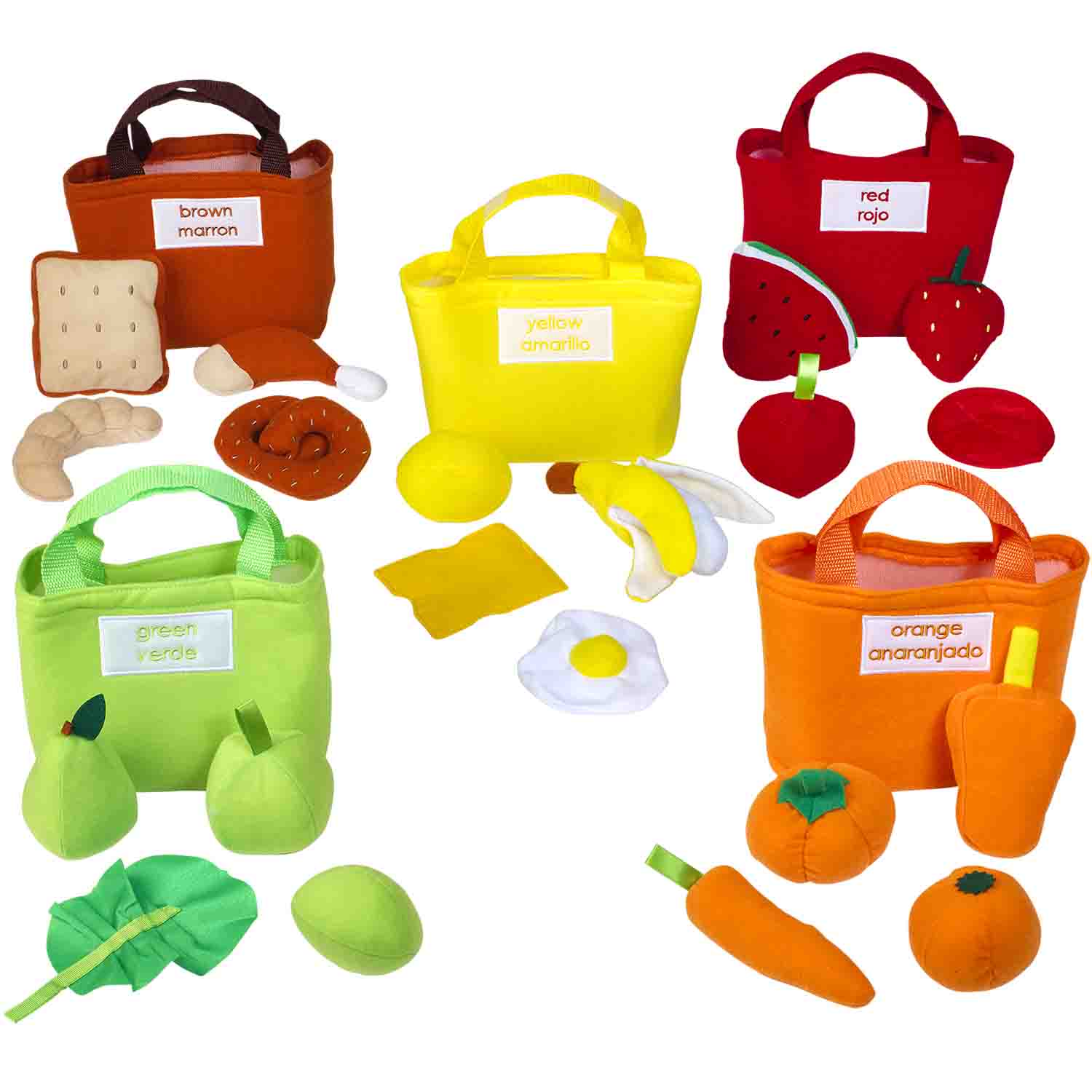Color SoftSorting Food Bags Play Food Bags Becker's School Supplies