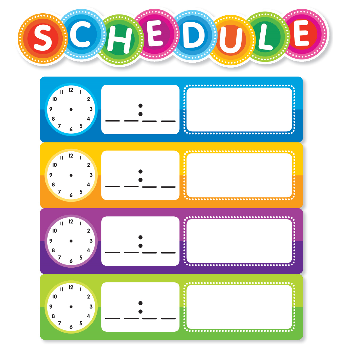 color-your-classroom-schedule-mini-bulletin-board-set-becker-s-school