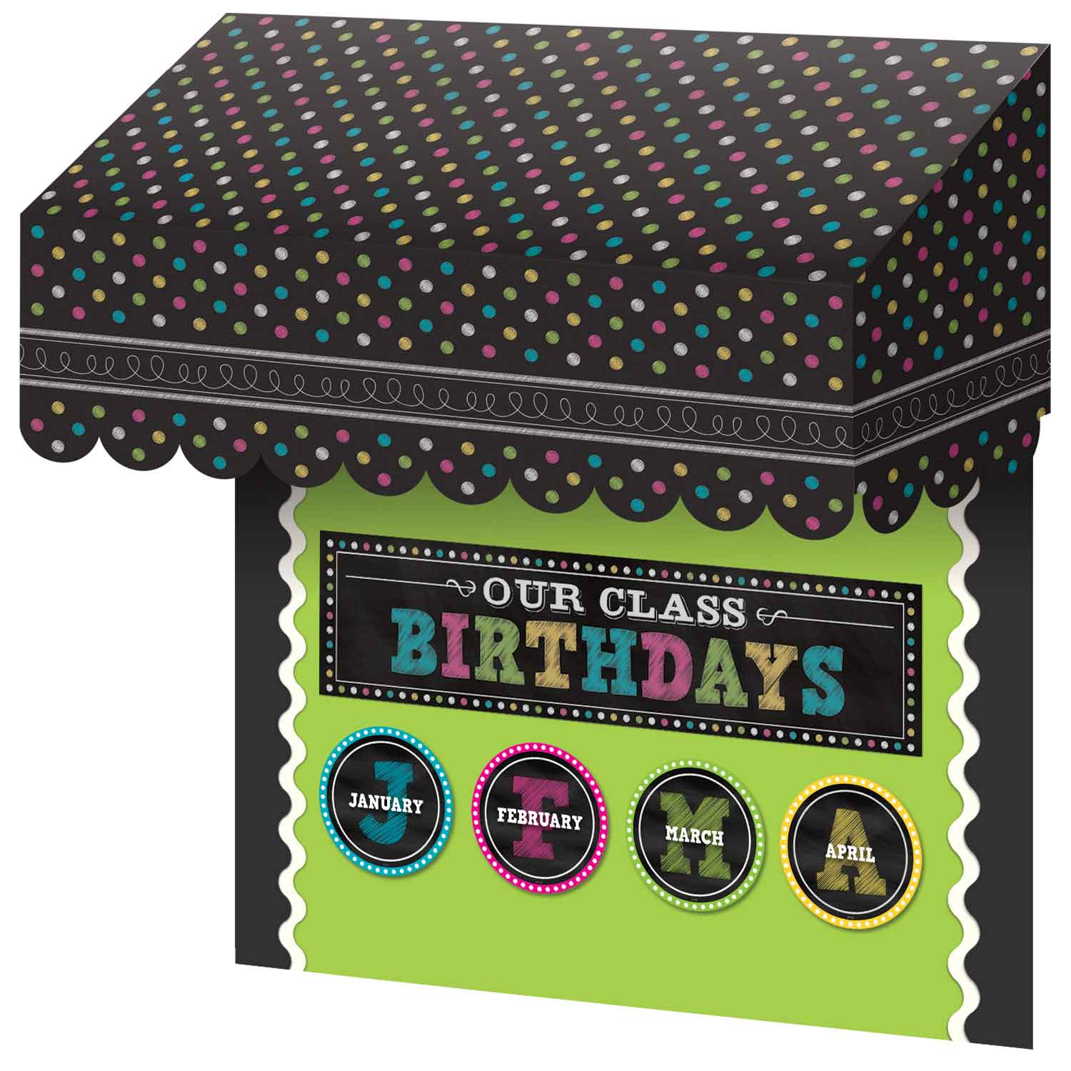 Bulletin Board Awning Chalkboard Brights Awning (TCR77184)