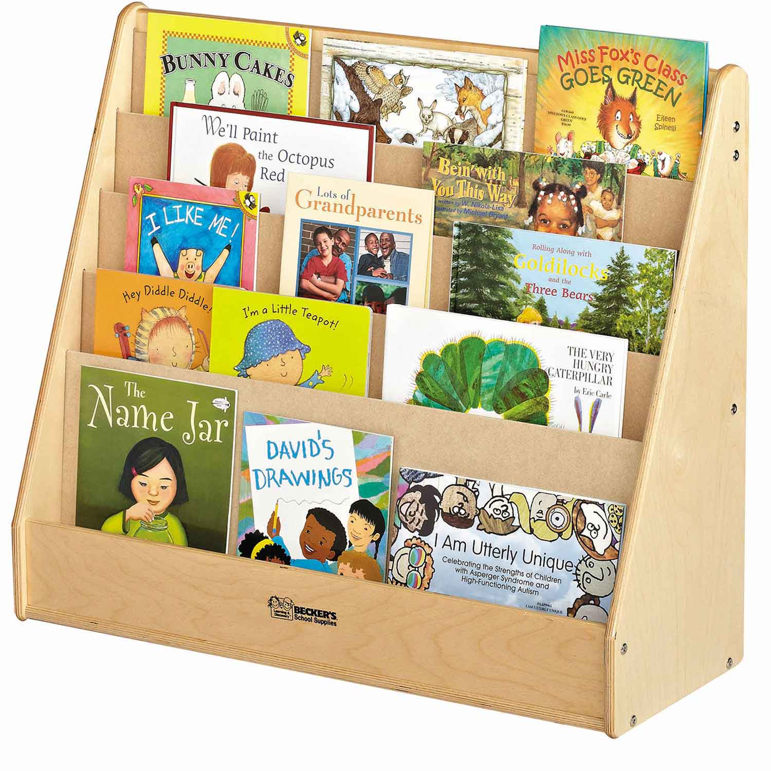 5 Shelf Book Display for Preschoolers Becker's