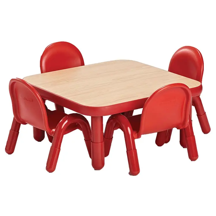 Angeles® BaseLine® Tables, Round 36", Red, 18"