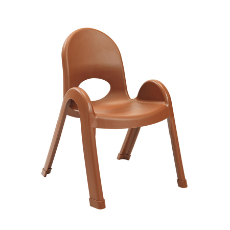 Angeles® Value Line® Stack Chairs, Cocoa, 11"