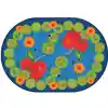 ABC Caterpillar Classroom Rug, Oval 8'3" x 11'8"