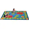 ABC Caterpillar Classroom Rug, Rectangle 7'6" x 12'