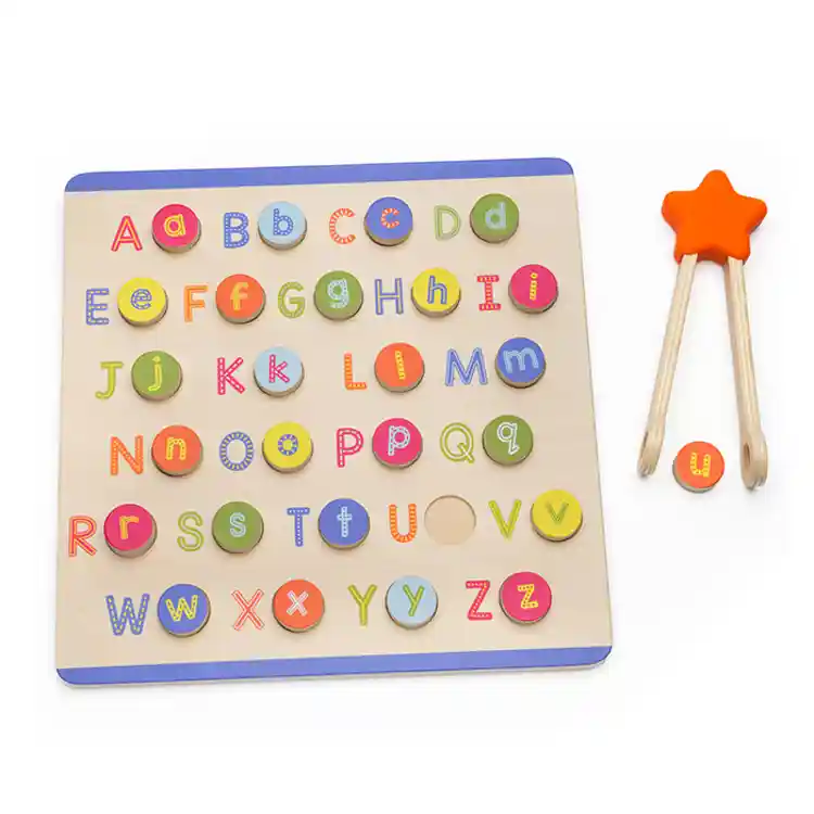 ABCs & Letter Sounds Wooden Puzzle