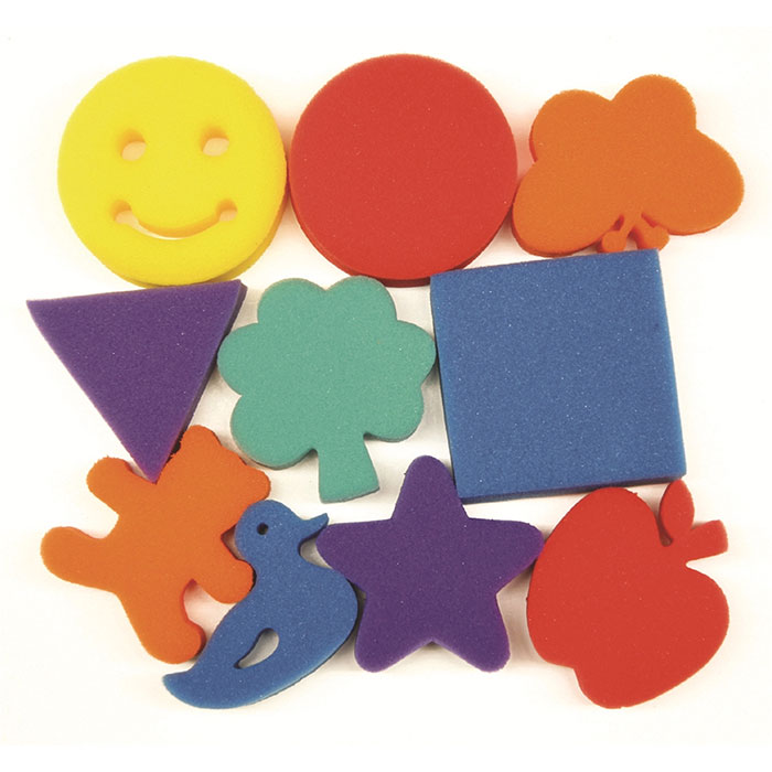 Familiar Shapes Sponge Set 10 Pcs