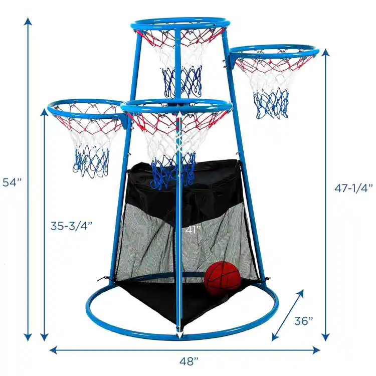 4 Rings Basketball Stand