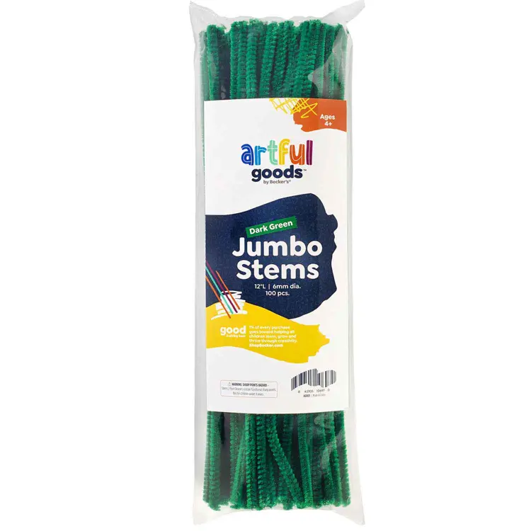 Artful Goods® Jumbo 12" Stems, Dark Green