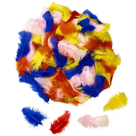 Artful Goods® Feathers, Hot Colors